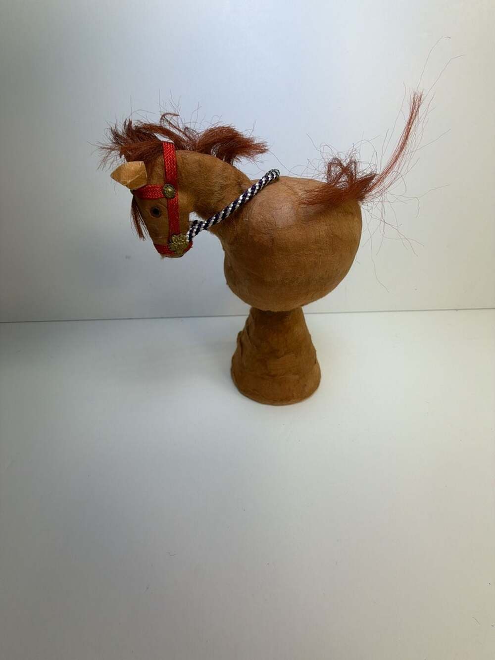 Vintage Japanese Hariko Paper Mache Horse Folk Art‎ Sculpture